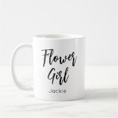 Fille aux fleurs mug noir et blanc (Gauche)