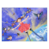 Fille aux oiseaux Nappe Imaginaire (Devant (Horizontal))
