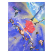Fille aux oiseaux Nappe Imaginaire (Devant)