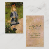 Fille avec arrosage Carte de visite (Devant / Derrière)