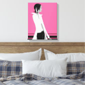Fille avec attitude Mode Diva Toile enveloppée (Insitu(Chambre))