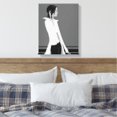 Fille avec attitude Mode Diva Toile enveloppée (Insitu(Chambre))