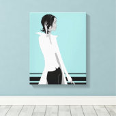 Fille avec attitude Mode Diva Toile enveloppée (Insitu (Plancher de Bois))