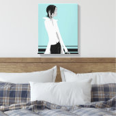 Fille avec attitude Mode Diva Toile enveloppée (Insitu(Chambre))