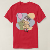 Fille avec ballons TShirt (Design devant)