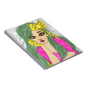 Fille Avec Carnet De Ruban Jaune (80 Pages B&W) (Côté Droit)