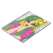 Fille Avec Carnet De Ruban Jaune (80 Pages B&W) (Côté gauche)