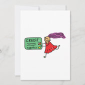 Fille Avec Carte De Crédit (Devant)