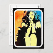 Fille avec carte postale Boa (Devant / Derrière)