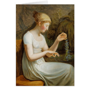 Fille avec des fleurs