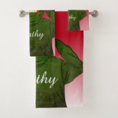 Fille avec grenouille verte Hoody Dessin Nom perso (En situation)