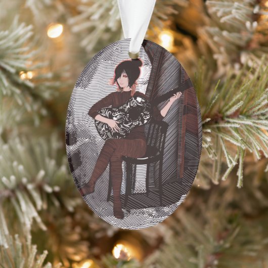 Fille avec guitare (Arbre)