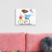 Fille avec impression sur toile de vélo (Insitu(Salon))
