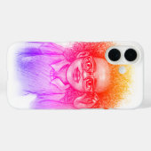 Fille avec lunettes, coque iphone (Verso (horizontal))