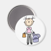 Fille avec Magnet de sac à dos (Recto/Verso)