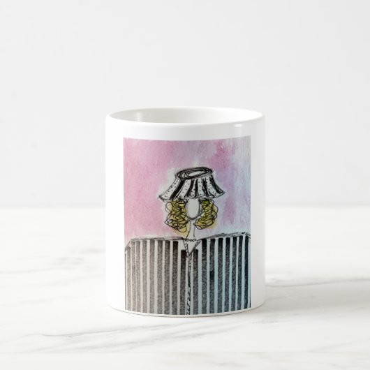 fille avec mug abat-jour (Centre)