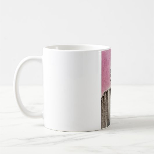 fille avec mug abat-jour (Gauche)