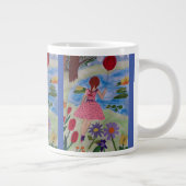 Fille Avec Mug Rouge Balloon (Droite)