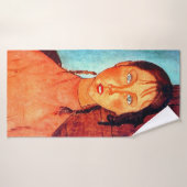 Fille avec Pigtails, Modigliani (Serviette de bain)