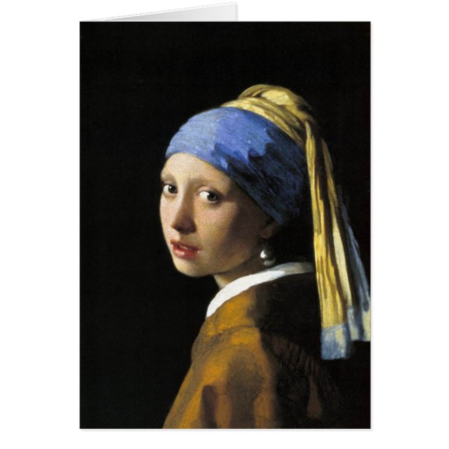 Fille avec une boucle d'oreille de perle (Devant)