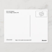 Fille avec une carte postale Dolphin et Tower Brid (Dos)