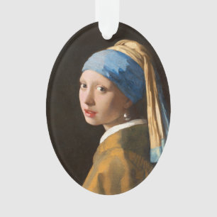 Fille avec une perle d'oreille Portrait Peinture