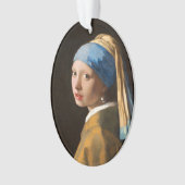 Fille avec une perle d'oreille Portrait Peinture (devant)