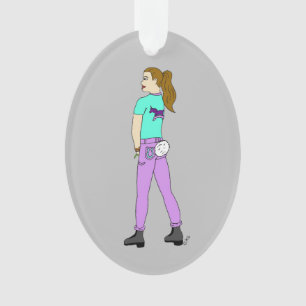 fille avec une queue de lapin