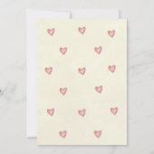 fille baby shower invitation bois c'est une fille (Dos)