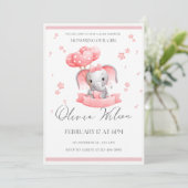 Fille Baby shower Invitation Modèle Télécharger (Debout devant)