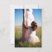 Fille Baby shower MERCI rose or | PHOTO (Dos)