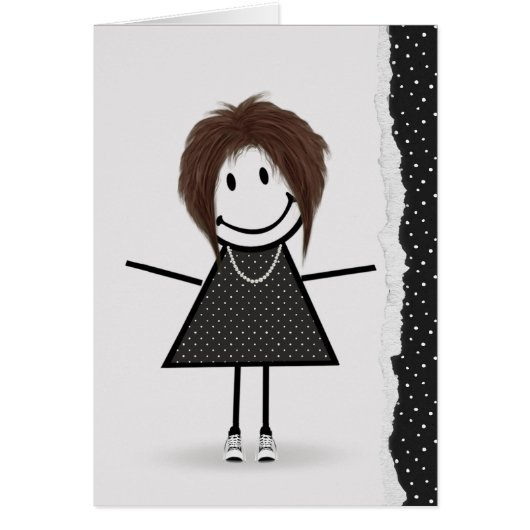 Fille Bâton d'Anniversaire avec Baskets (Devant)