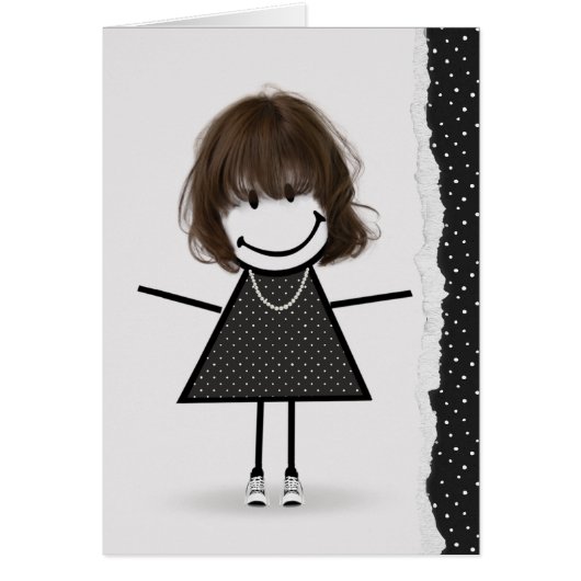 Fille Bâton d'Anniversaire avec Baskets (Devant)