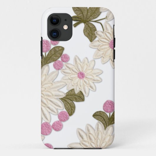 Fille blanc et rose pâtisseries iPhone 5 Coque (Dos)