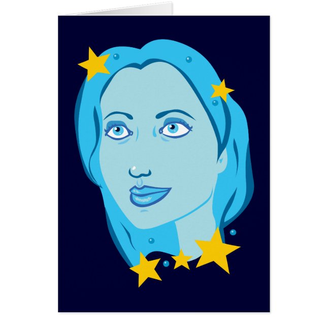 Fille bleue étoilée (Devant)