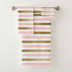 Fille Blush Motif rose, blanc et or