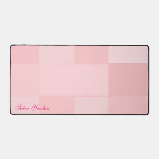 Fille Blush rose Élégant Personnaliser Nom (Recto)