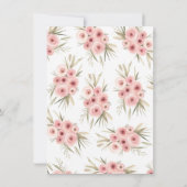 Fille Boho Fox Baby Shower Invitations (Dos)