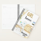 Fille Boss Office Monogramme Nom Personnalisé (Devant avec enveloppe)