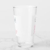 Fille Boss Word Texte Minimaliste Verre Tumbler (Gauche)