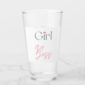 Fille Boss Word Texte Minimaliste Verre Tumbler (Devant)