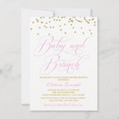 Fille Brunch Bébé Douche Invitations (Devant)