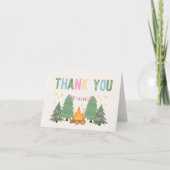 Fille Camping plié Merci Cartes (Devant)