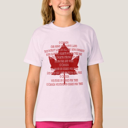 Fille Canada Sweatshirts Canada Hymne Souvenir (Devant)