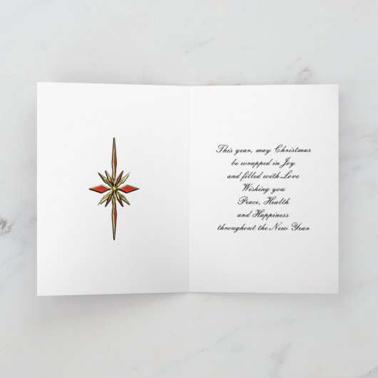 Fille, carte de Noël (Intérieur)