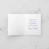 Fille carte papillons de 45e anniversaire (Intérieur)