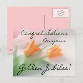 Fille catholique "Jubilé d'or" Cartes et cadeaux (Devant / Derrière)