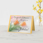 Fille catholique "Jubilé d'or" Cartes et cadeaux (Fleur jaune)