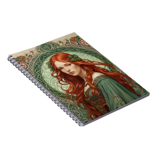 Fille celtique Carnet spirale 8 (Côté Droit)