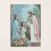 Fille communion catholique souvenir Carte Sainte (Devant)